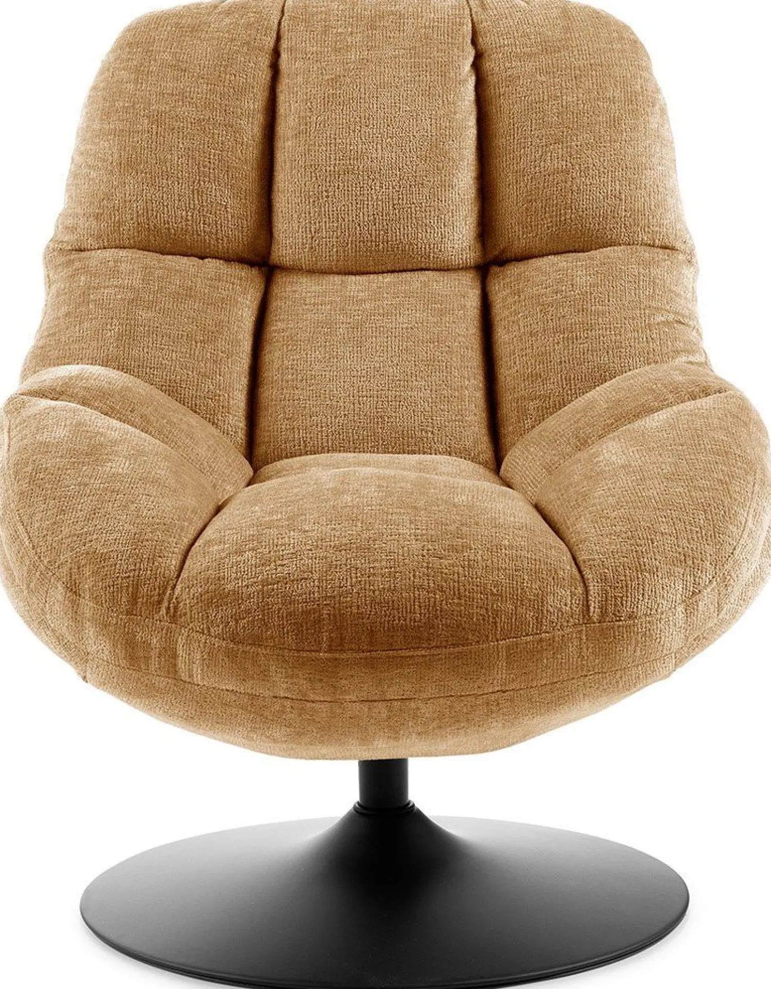 Draaifauteuils-Feelings Wonen Luna Draaifauteuil Caramel