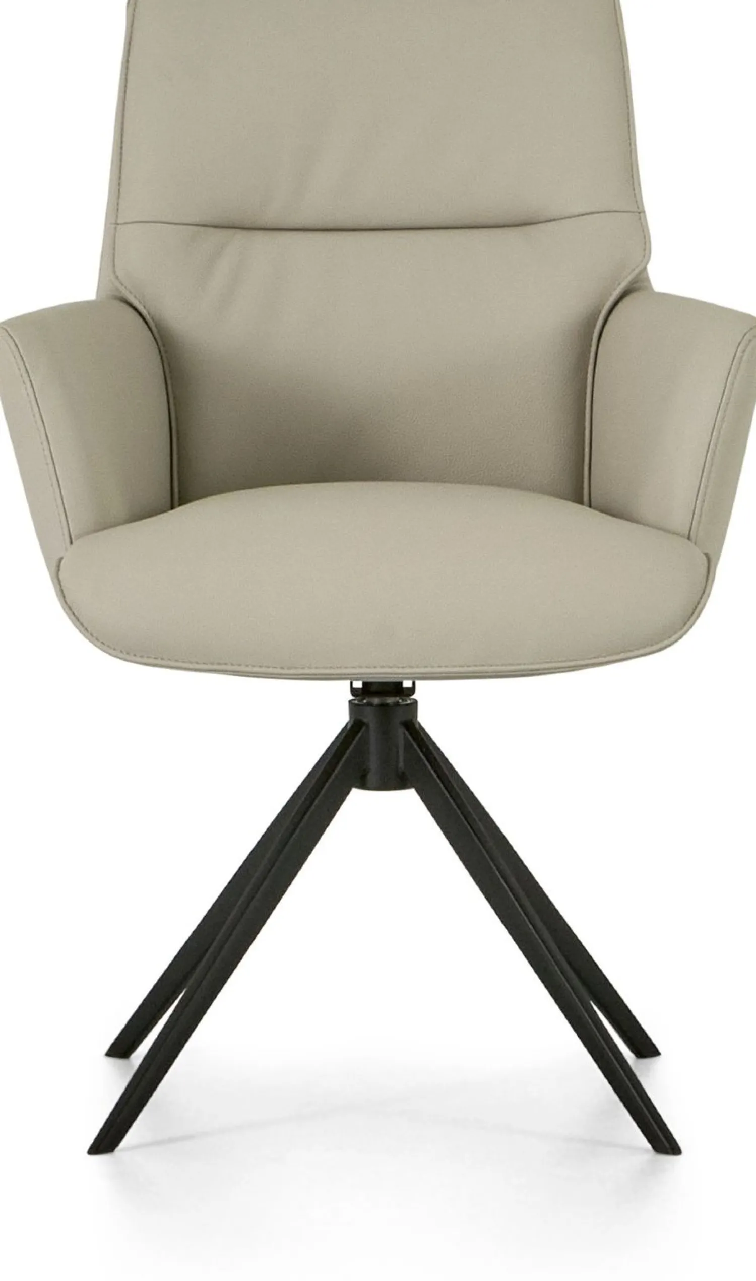 Eetkamerstoelen Met Armleuning-Montèl Luna Eetkamerstoel Creme