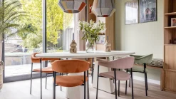Houten Eettafels|Ovale Eettafels-XOOON Lund Cone Nebbia Eettafel Stone Skin