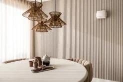 Houten Eettafels|Ronde Eettafels-XOOON Lund Cone Rond Eettafel Stone Skin