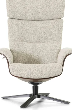 Draaifauteuils|Relaxfauteuils-Montèl Luxor Relaxfauteuil Beige Ivory