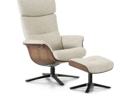Draaifauteuils|Relaxfauteuils-Montèl Luxor Relaxfauteuil Beige Ivory