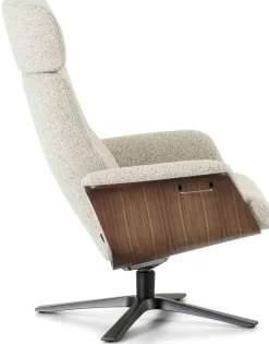 Draaifauteuils|Relaxfauteuils-Montèl Luxor Relaxfauteuil Beige Ivory