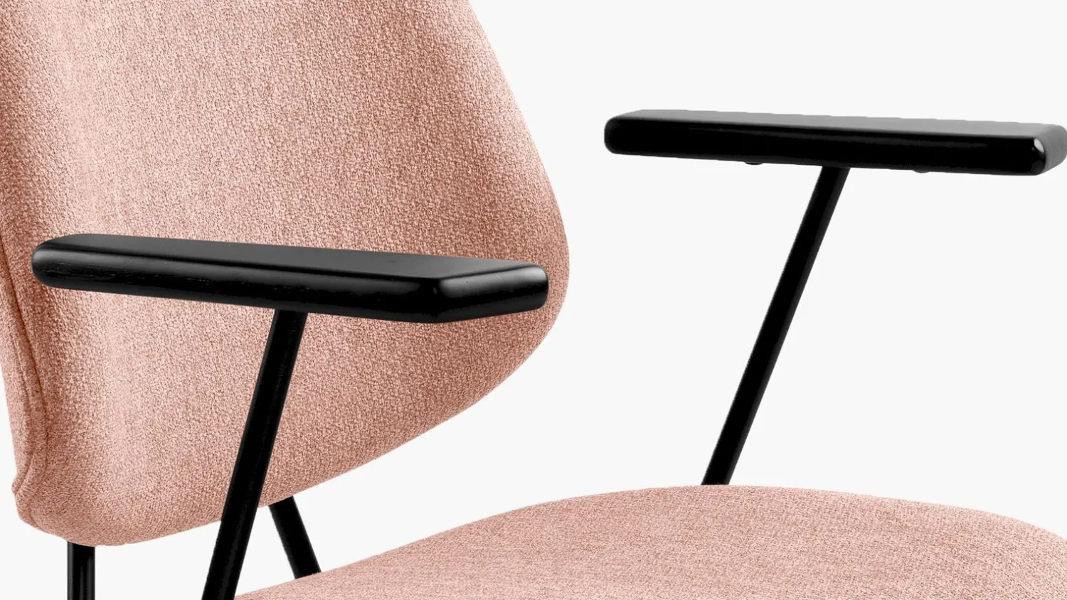 Eetkamerstoelen Met Armleuning-Eleonora Lynn Armstoel Roze