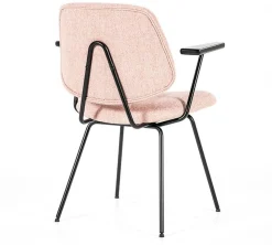 Eetkamerstoelen Met Armleuning-Eleonora Lynn Armstoel Roze