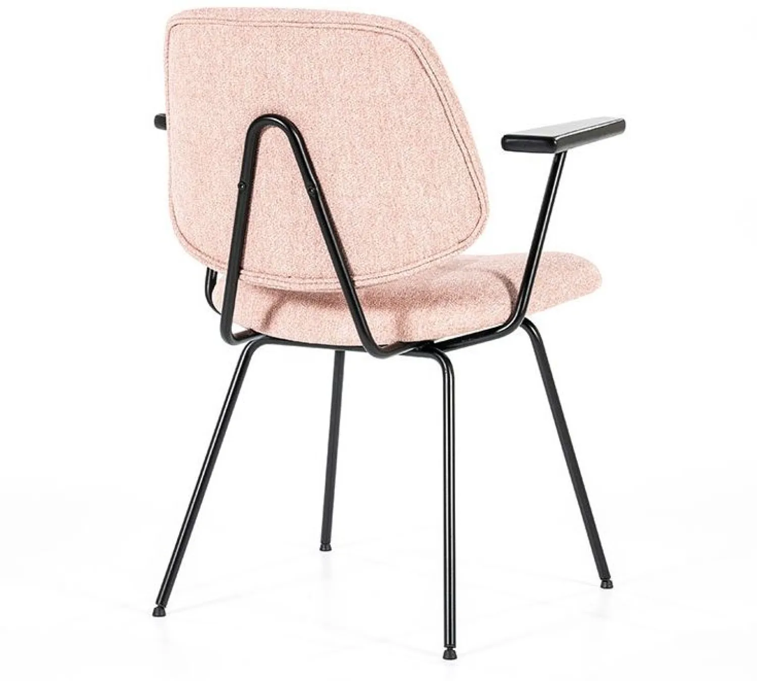 Eetkamerstoelen Met Armleuning-Eleonora Lynn Armstoel Roze