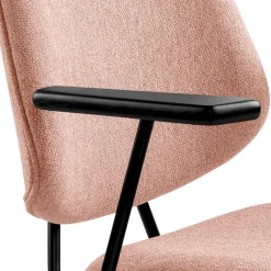 Eetkamerstoelen Met Armleuning-Eleonora Lynn Armstoel Roze