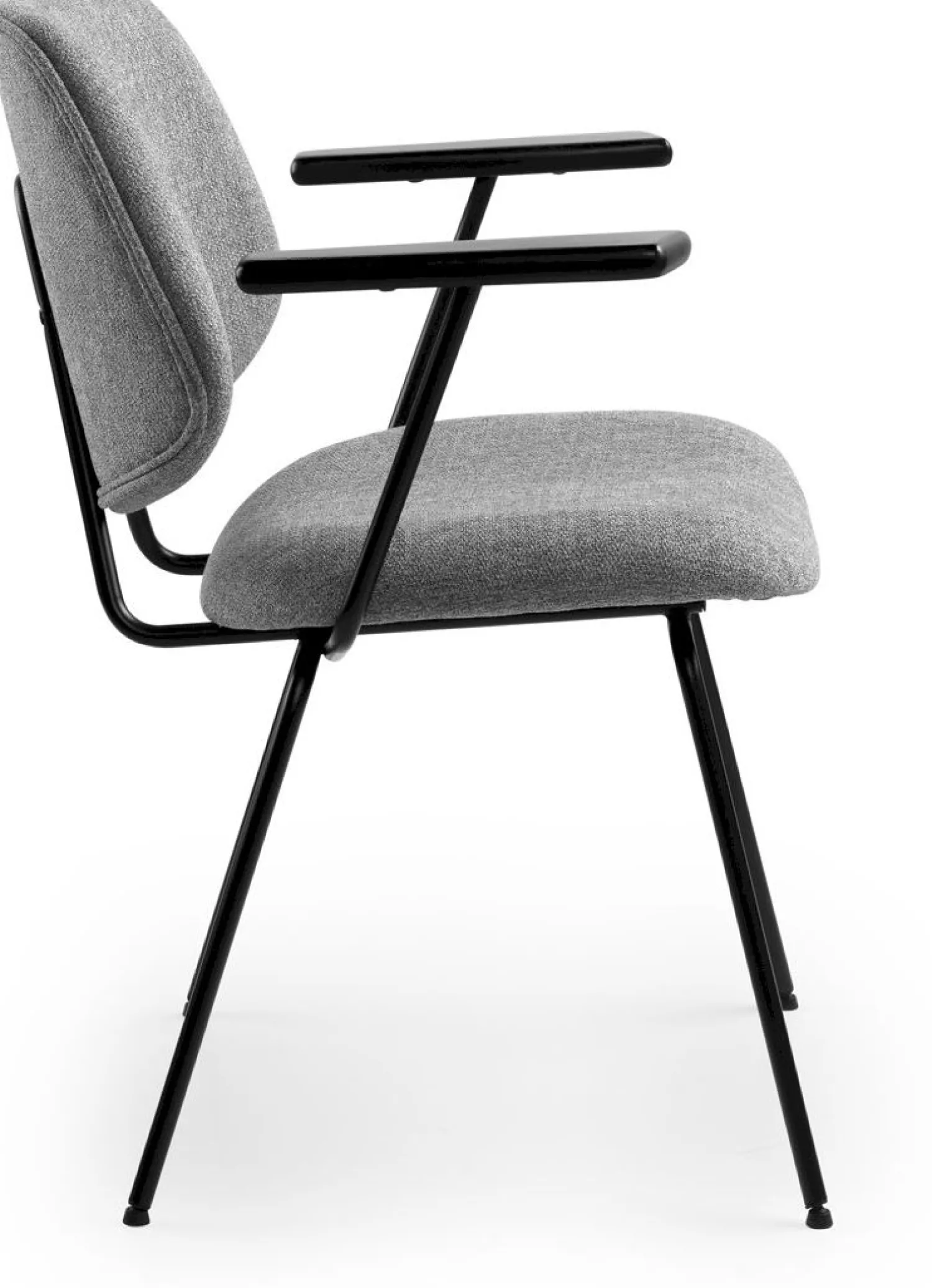 Eetkamerstoelen Met Armleuning-Eleonora Lynn Armstoel Grijs