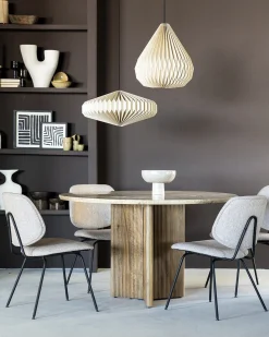 Eetkamerstoelen Zonder Armleuning-Eleonora Lynn Eetkamerstoel Beige