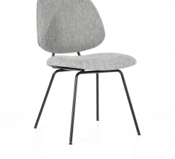 Eetkamerstoelen Zonder Armleuning-Eleonora Lynn Eetkamerstoel Grijs