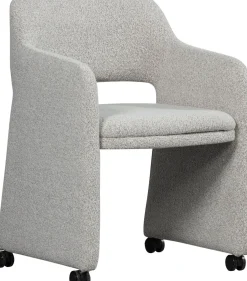 Eetkamerstoelen Met Armleuning-WOOOD Lyric Eetkamerstoel Greige