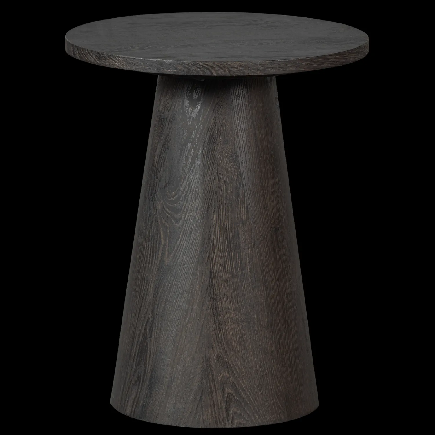 Ronde Salontafels-WOOOD Maan Salontafel Dark Brown