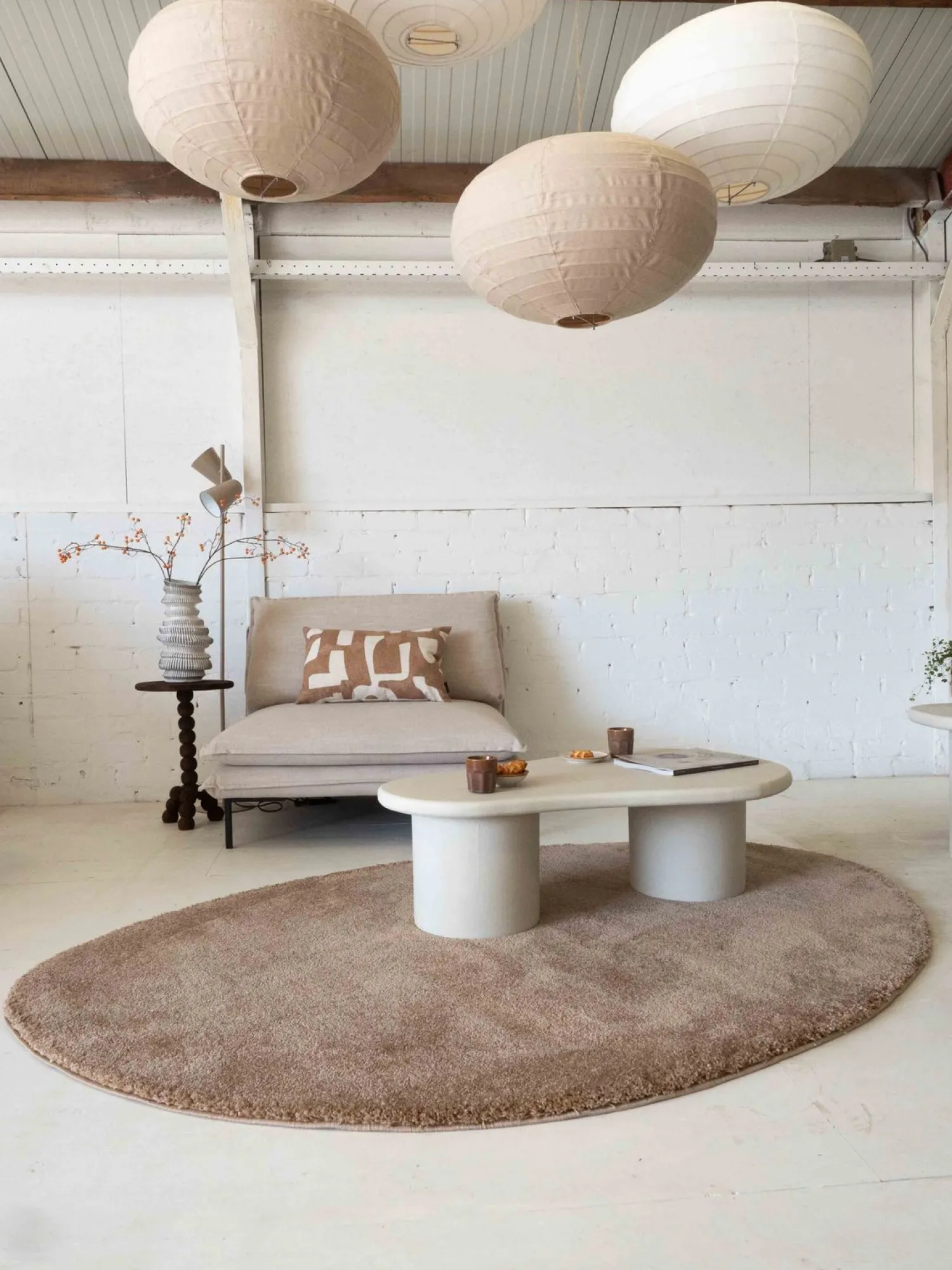 Vloerkleden|Rechthoekige Vloerkleden-Brinker Carpets Maare Vloerkleed Mocca