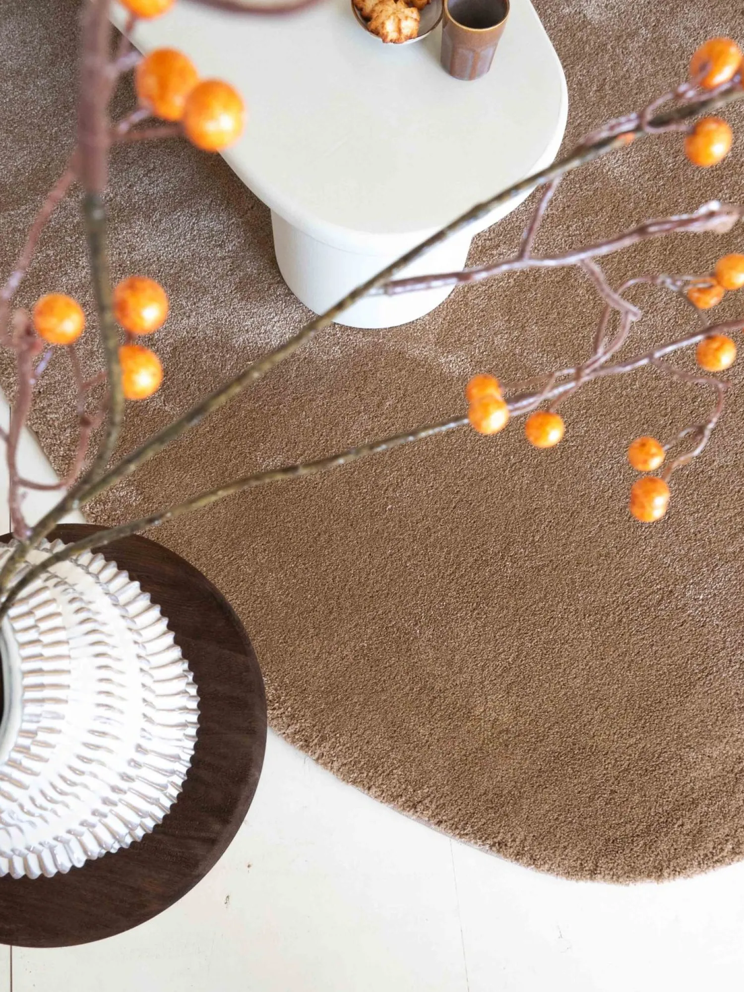 Vloerkleden|Rechthoekige Vloerkleden-Brinker Carpets Maare Vloerkleed Mocca