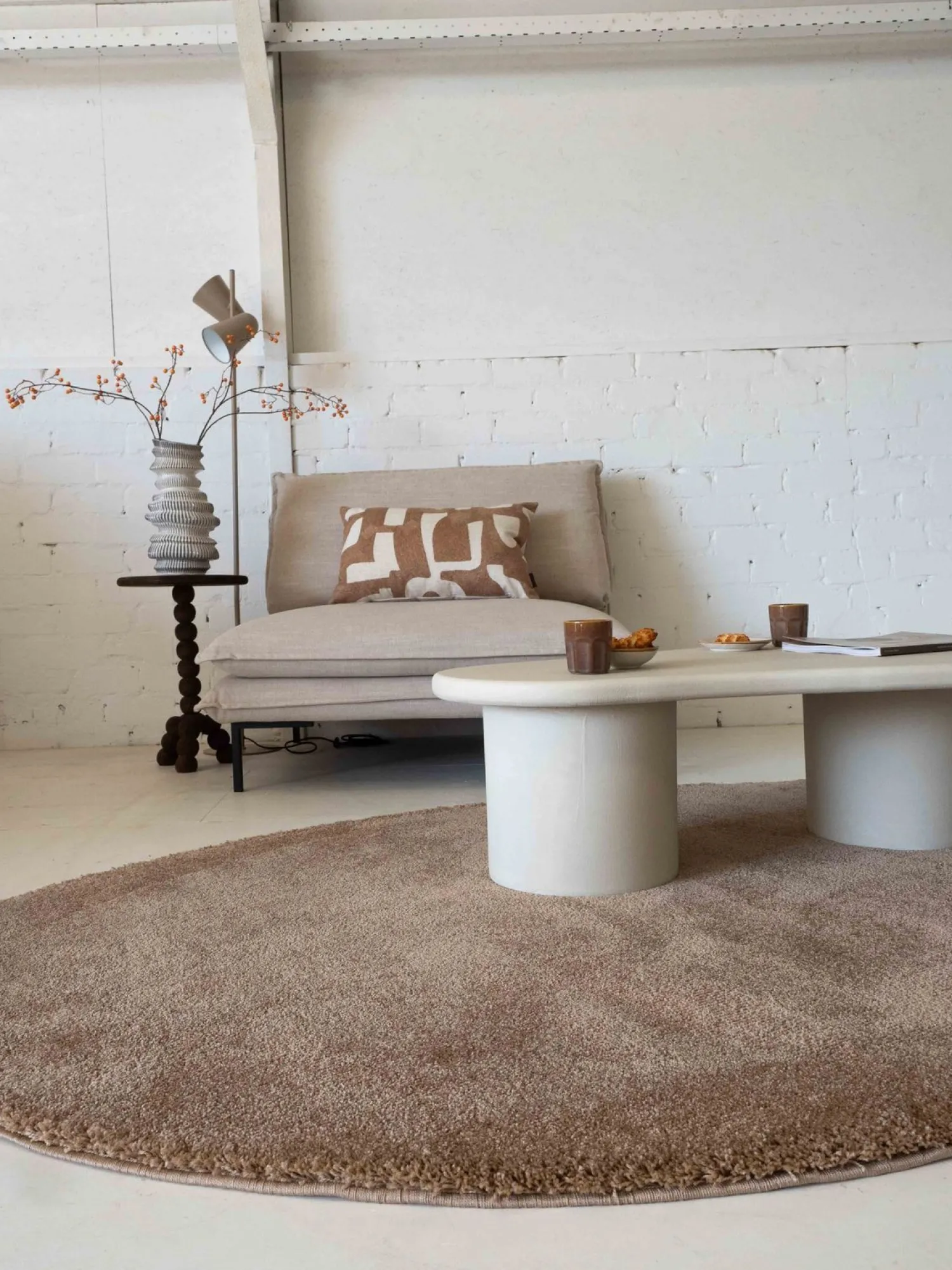Vloerkleden|Rechthoekige Vloerkleden-Brinker Carpets Maare Vloerkleed Mocca