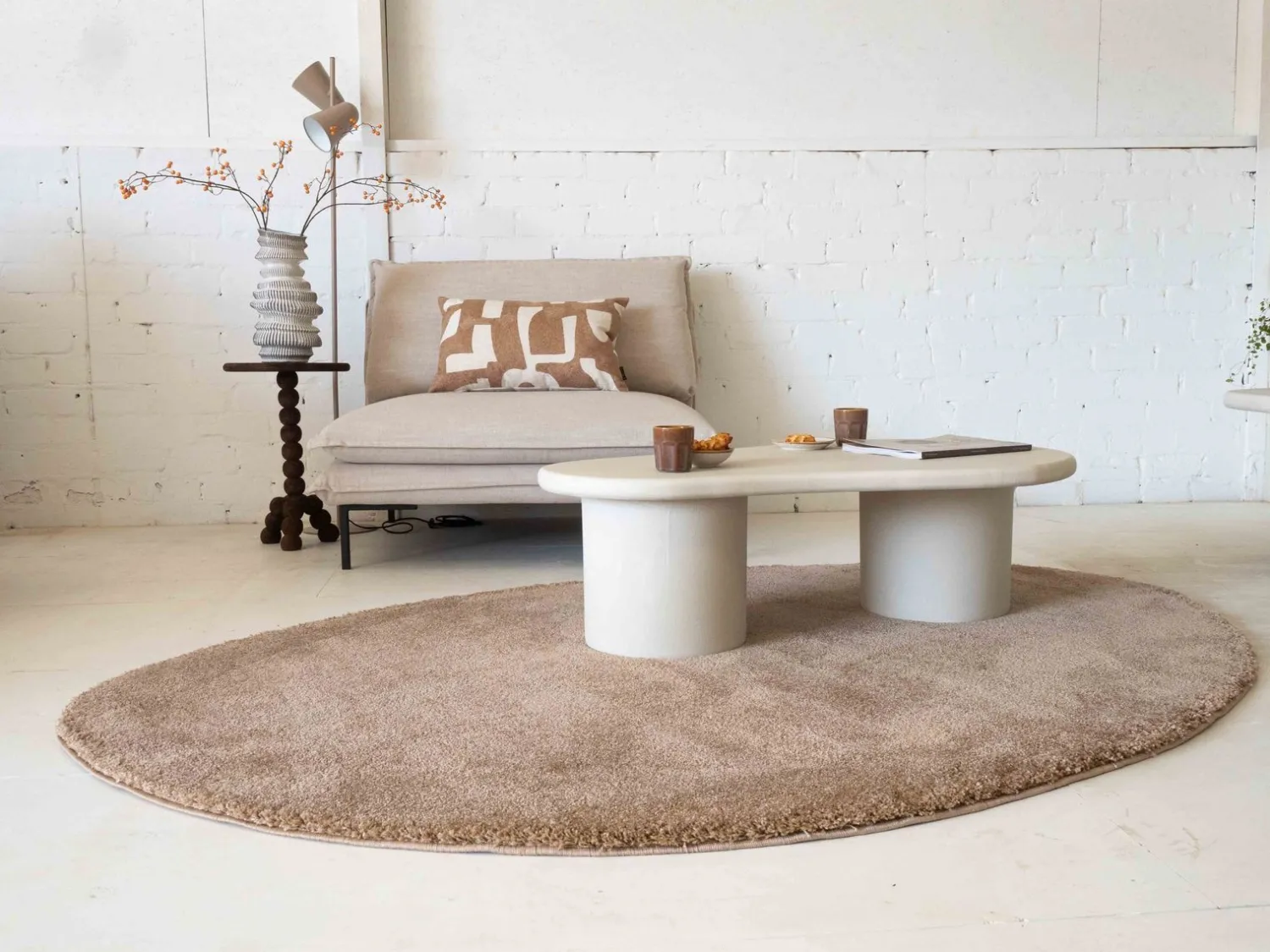 Vloerkleden|Rechthoekige Vloerkleden-Brinker Carpets Maare Vloerkleed Mocca