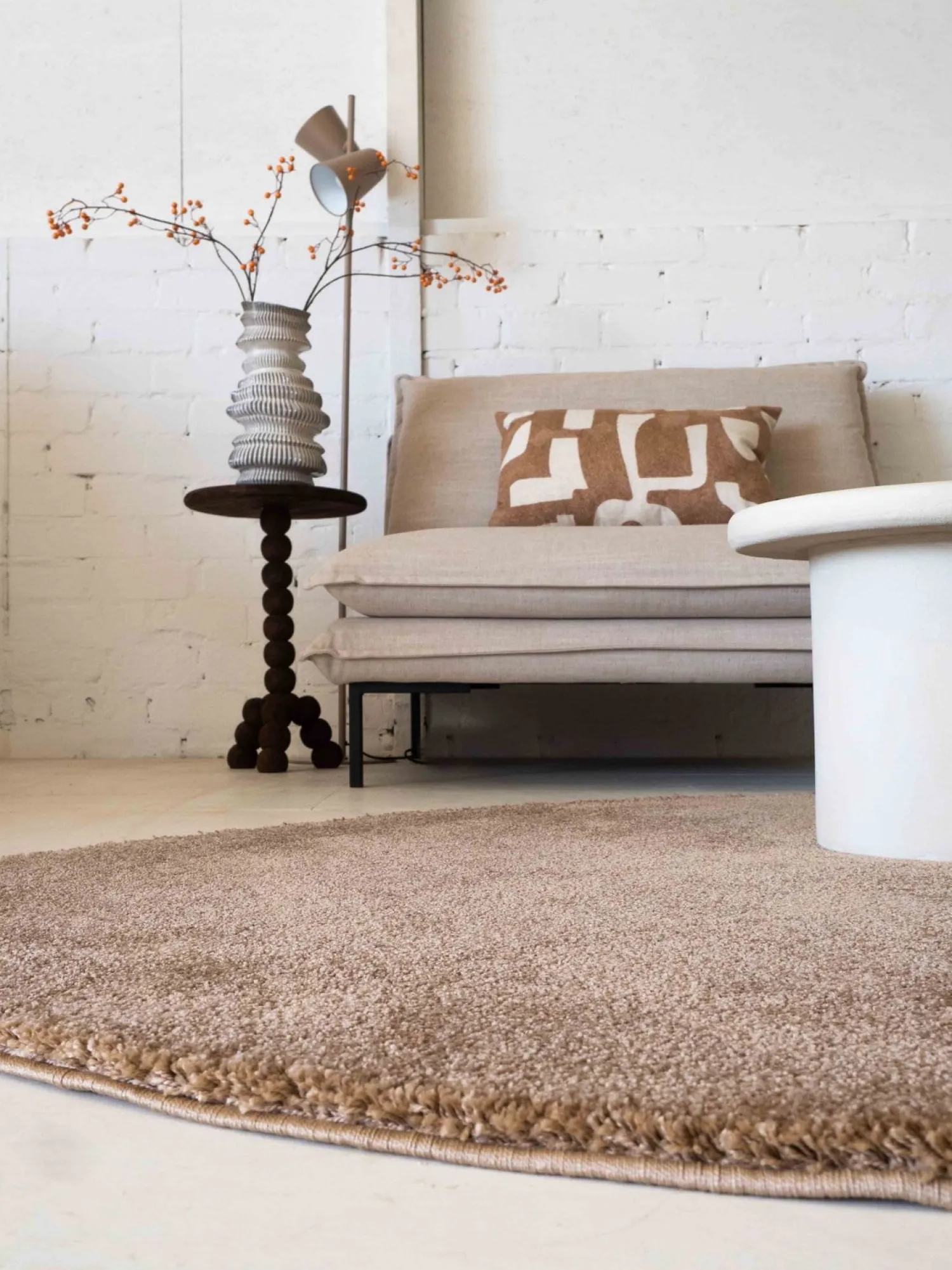 Vloerkleden|Rechthoekige Vloerkleden-Brinker Carpets Maare Vloerkleed Mocca