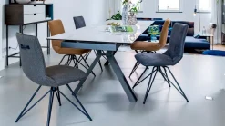 Eetkamerstoelen Zonder Armleuning-XOOON Mac Eetkamerstoel cognac