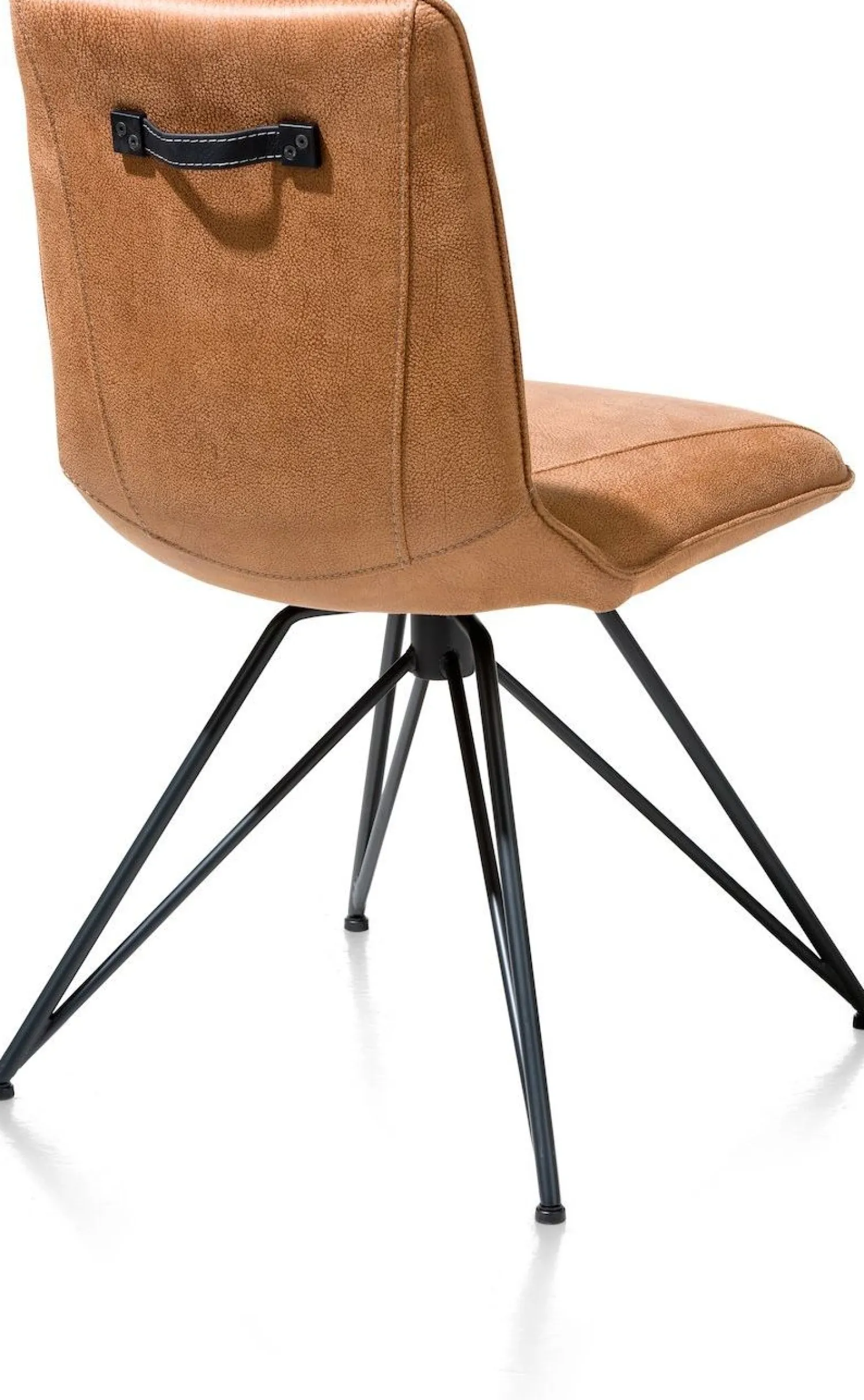 Eetkamerstoelen Zonder Armleuning-XOOON Mac Eetkamerstoel cognac