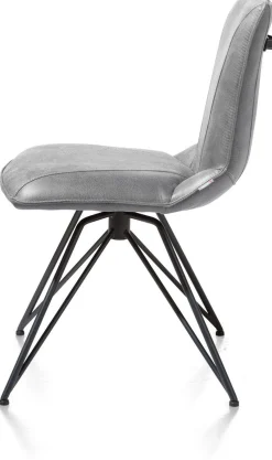 Eetkamerstoelen Zonder Armleuning-XOOON Mac Eetkamerstoel Lichtgrijs