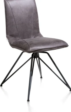 Eetkamerstoelen Zonder Armleuning-XOOON Mac Eetkamerstoel Off Black