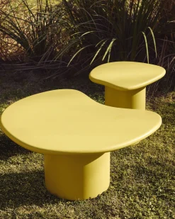 Organische Salontafels-Kave Home Macarella Salontafel Mosterdgeel