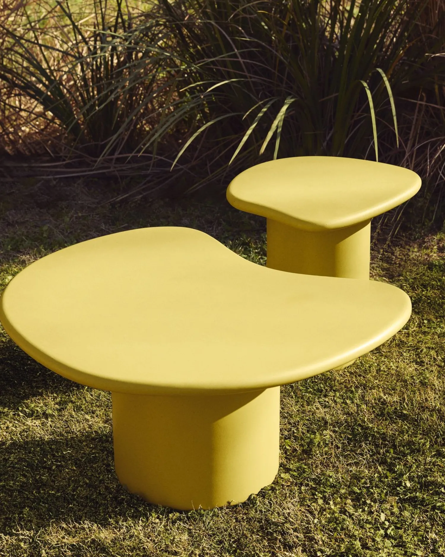 Organische Salontafels-Kave Home Macarella Salontafel Mosterdgeel