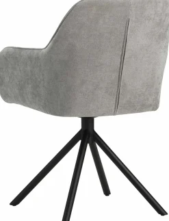 Kuipstoelen|Draaibare Eetkamerstoelen-Eijerkamp Collectie Maddox Eetkamerstoel Light Grey