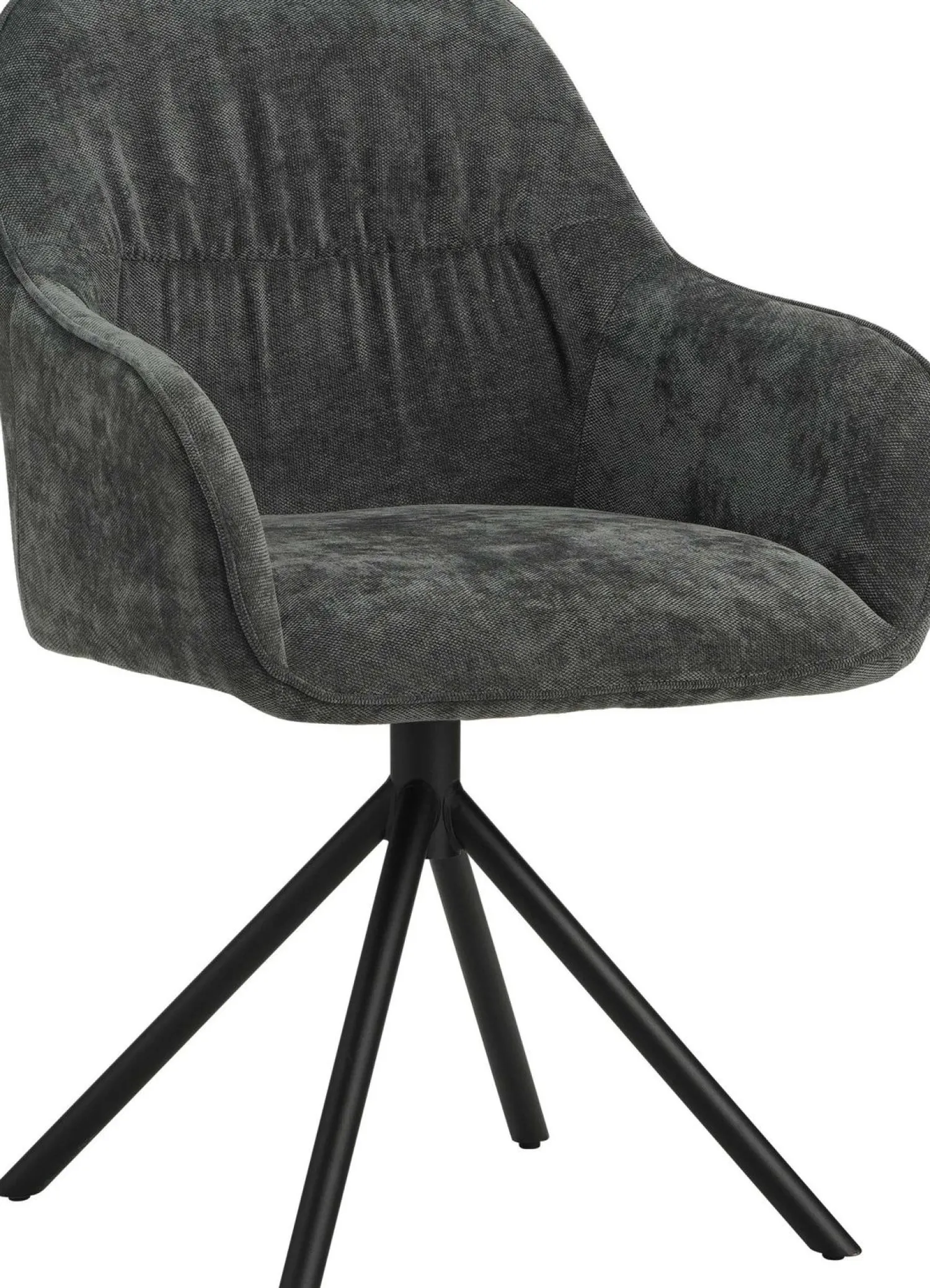 Eetkamerstoelen Met Armleuning|Kuipstoelen-Eijerkamp Collectie Maddox Eetkamerstoel Dark Grey