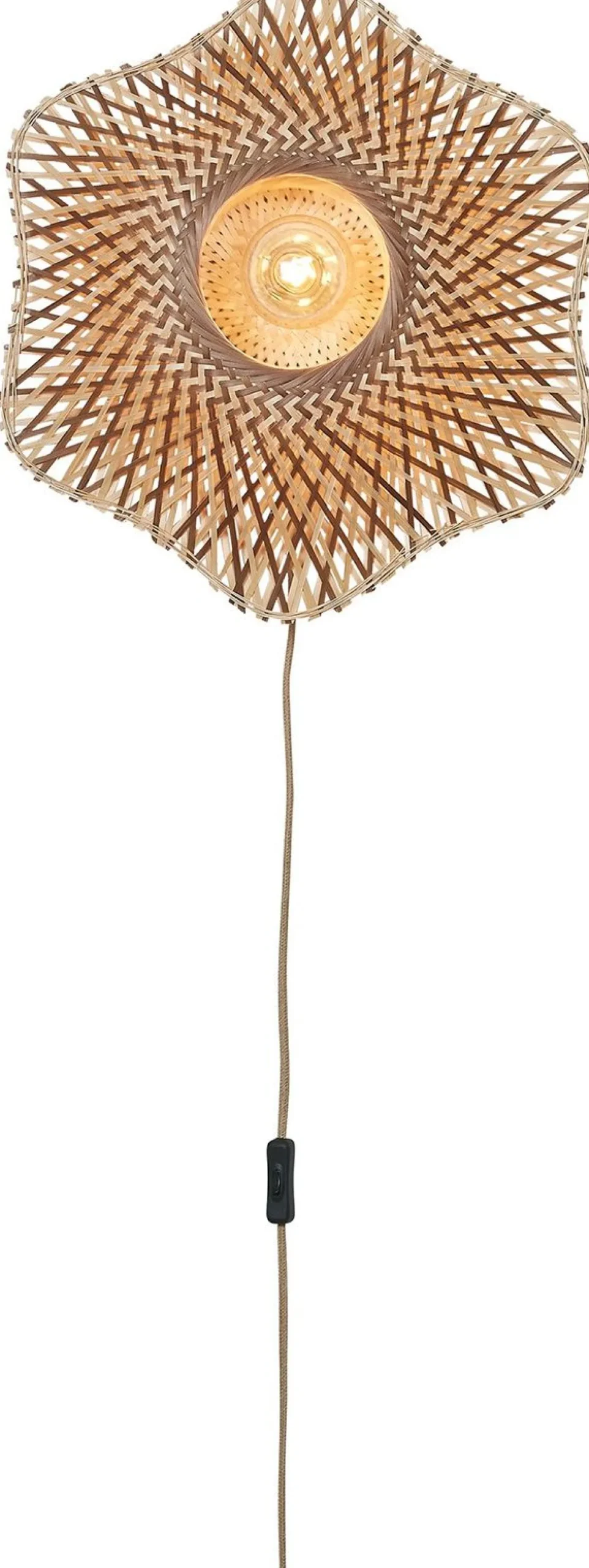Wandlampen|Wandlampen-Good&Mojo Madura Wandlamp Natural, Brown