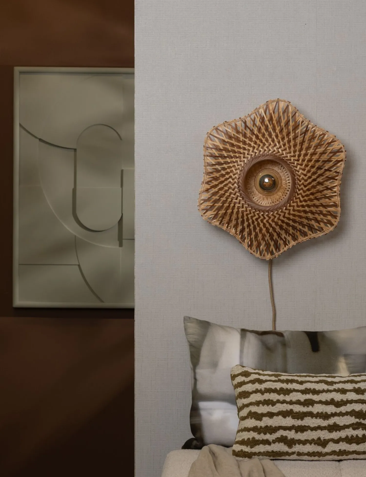 Wandlampen|Wandlampen-Good&Mojo Madura Wandlamp Natural, Brown