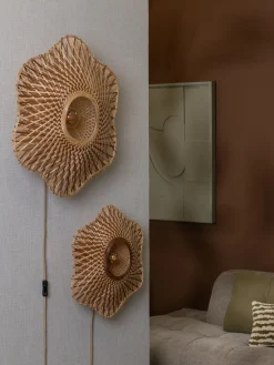 Wandlampen|Wandlampen-Good&Mojo Madura Wandlamp Natural, Brown