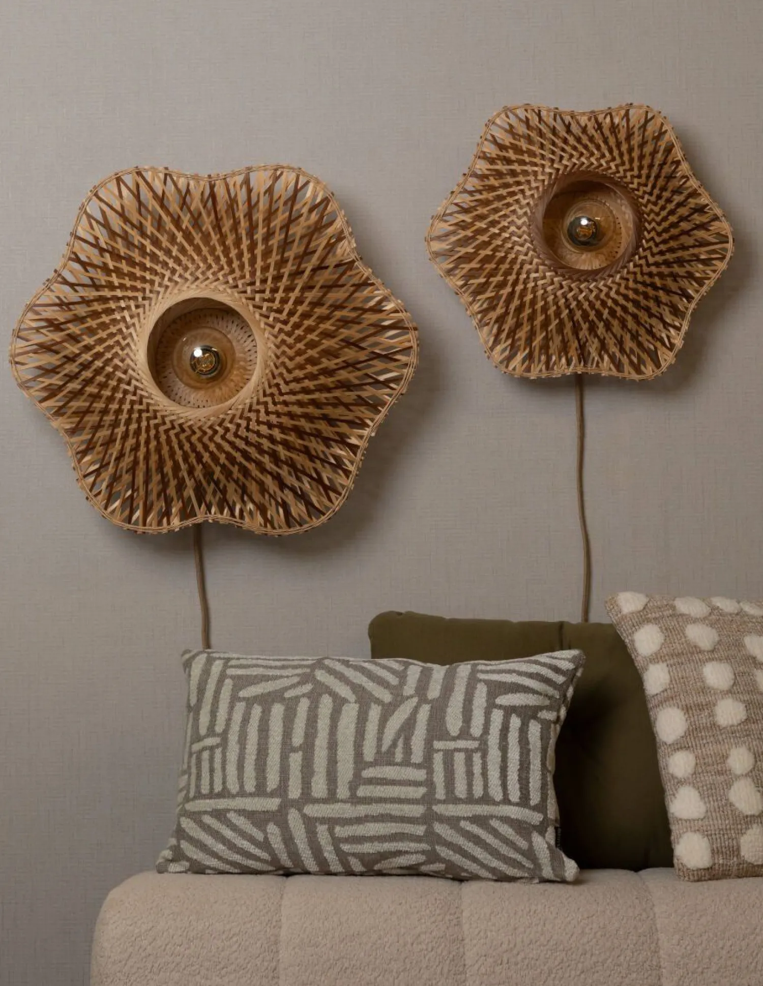 Wandlampen|Wandlampen-Good&Mojo Madura Wandlamp Natural, Brown