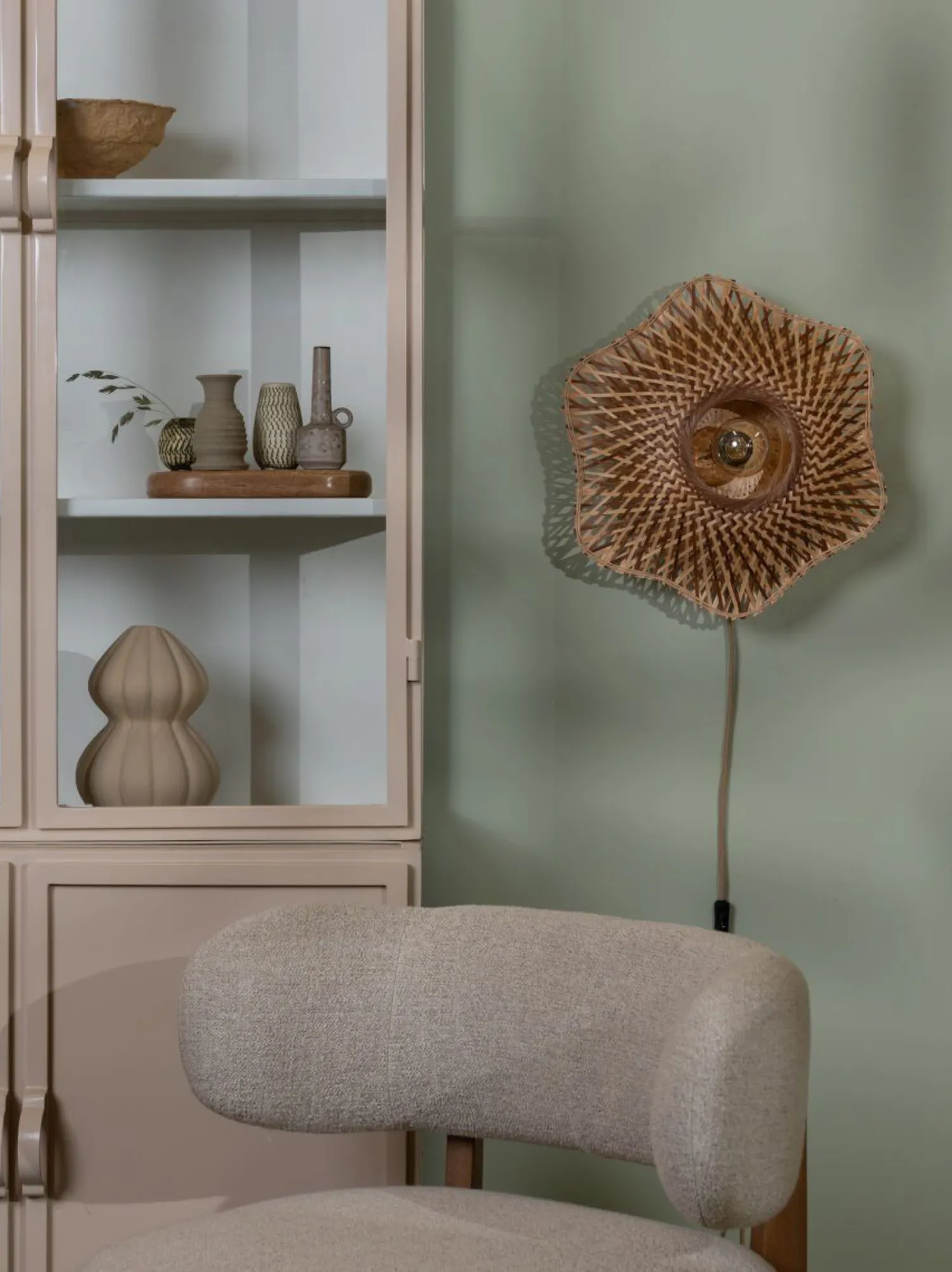 Wandlampen|Wandlampen-Good&Mojo Madura Wandlamp Natural, Brown