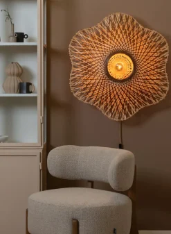 Wandlampen|Wandlampen-Good&Mojo Madura Wandlamp Natural, Brown