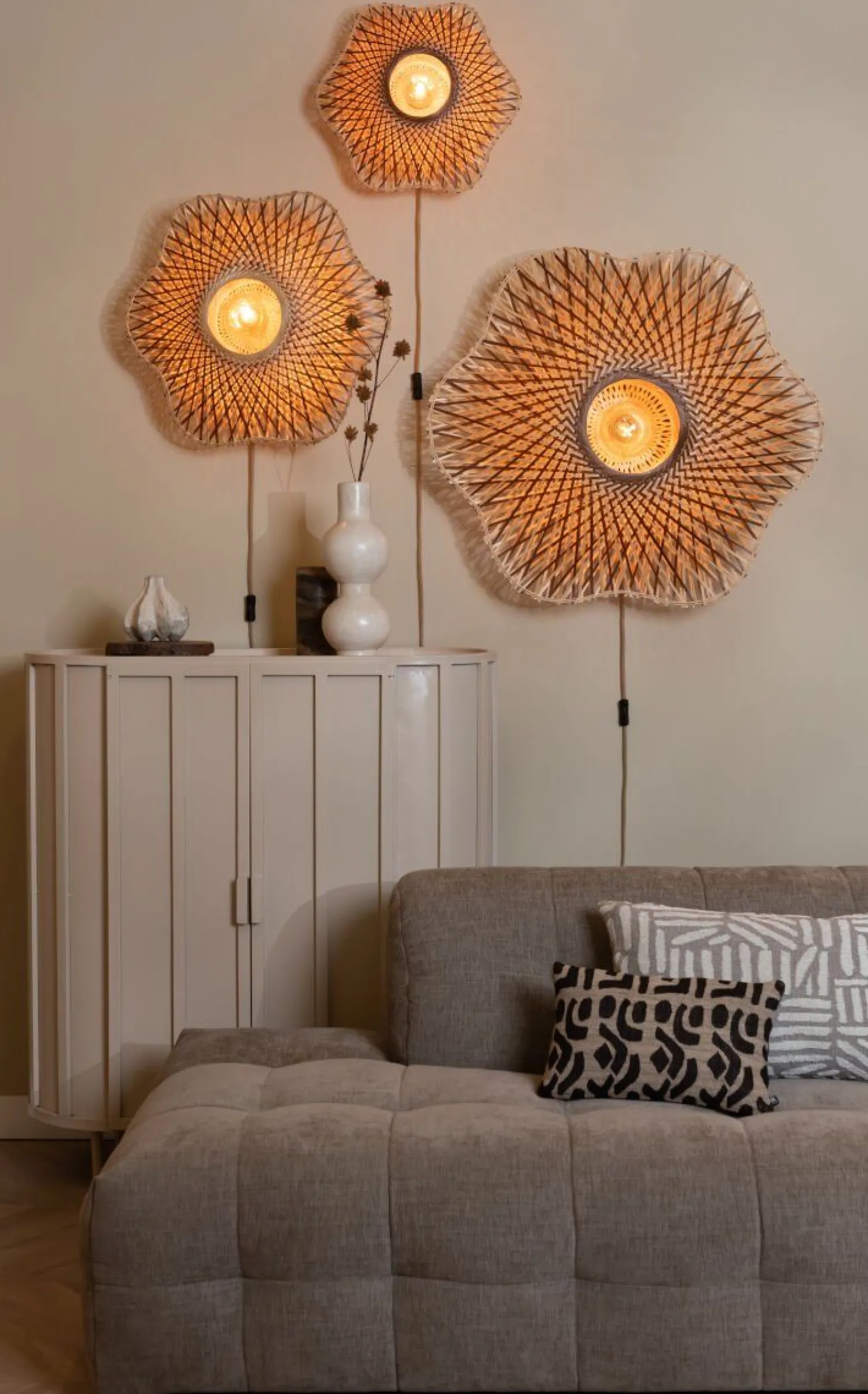 Wandlampen|Wandlampen-Good&Mojo Madura Wandlamp Natural, Brown