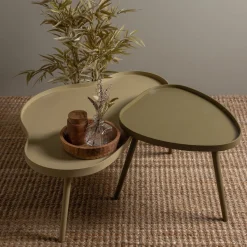 Houten Bijzettafels-WOOOD Mae Bijzettafel Sepia