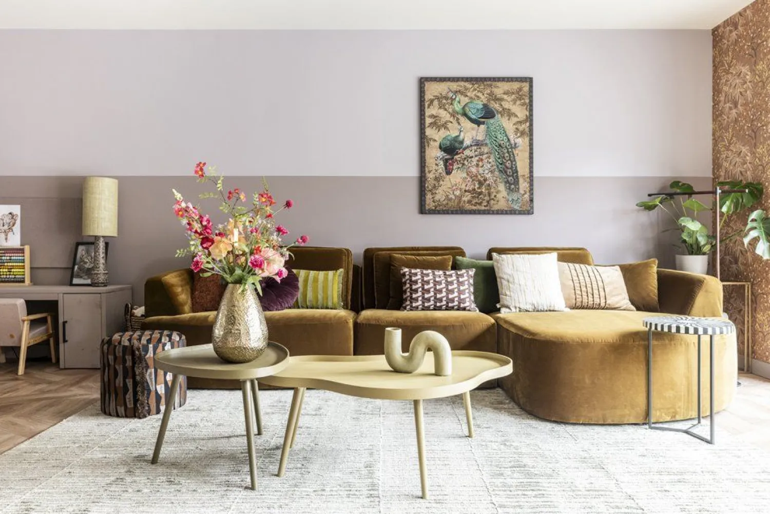 Houten Bijzettafels-WOOOD Mae Bijzettafel Sepia