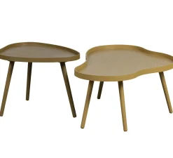 Houten Bijzettafels-WOOOD Mae Bijzettafel Sepia