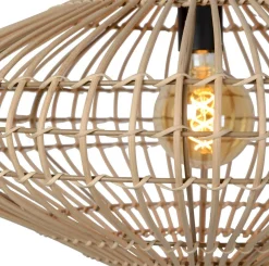 Hanglampen|Hanglampen-Lucide Magali Hanglamp Naturel