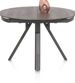 Uitschuifbare Eettafels|Ronde Eettafels-Henders en Hazel Magalo Eettafel Grafiet