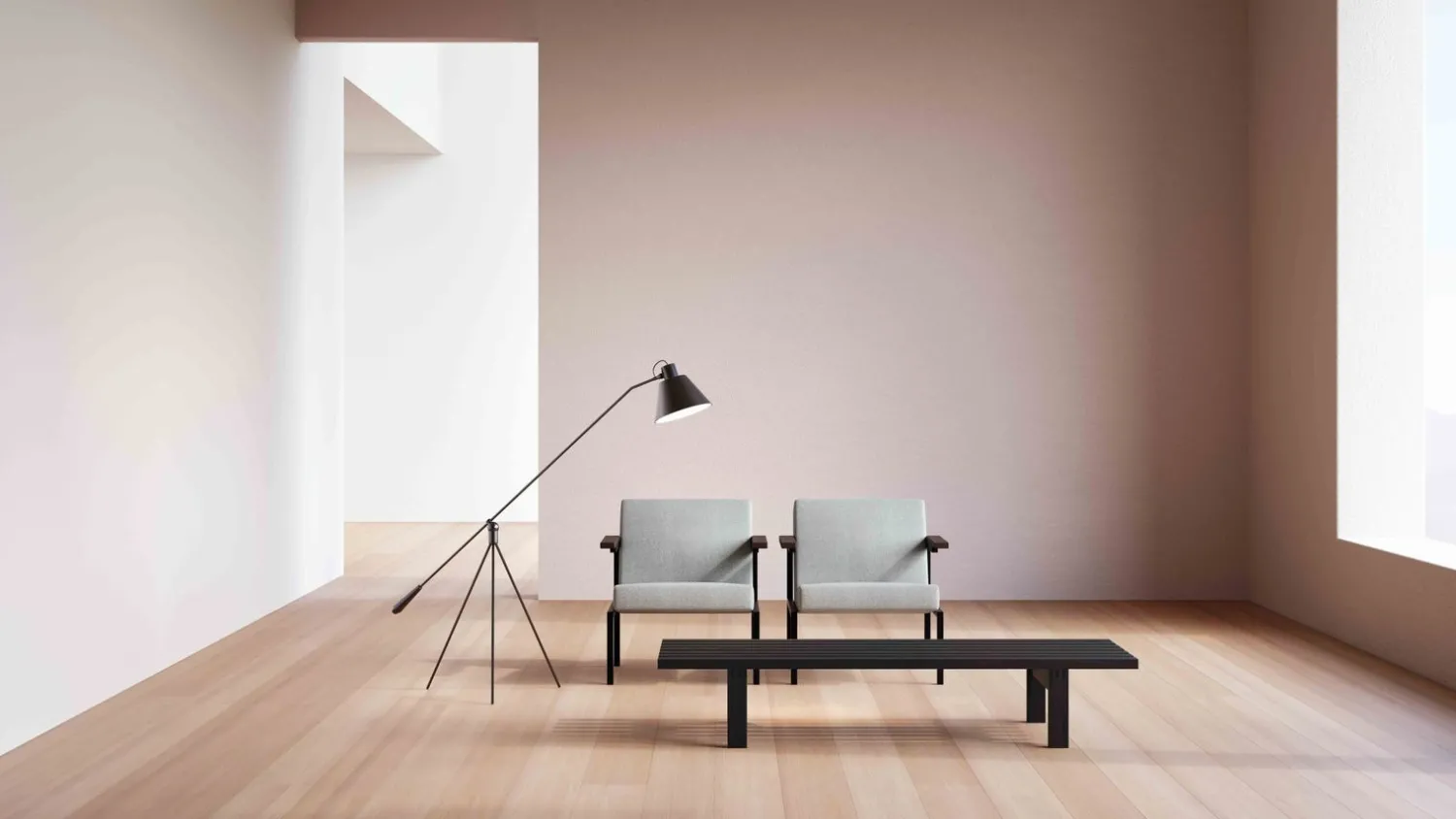 Design Vloerlampen|Vloerlampen-Pastoe Magneto Vloerlamp Matt Black