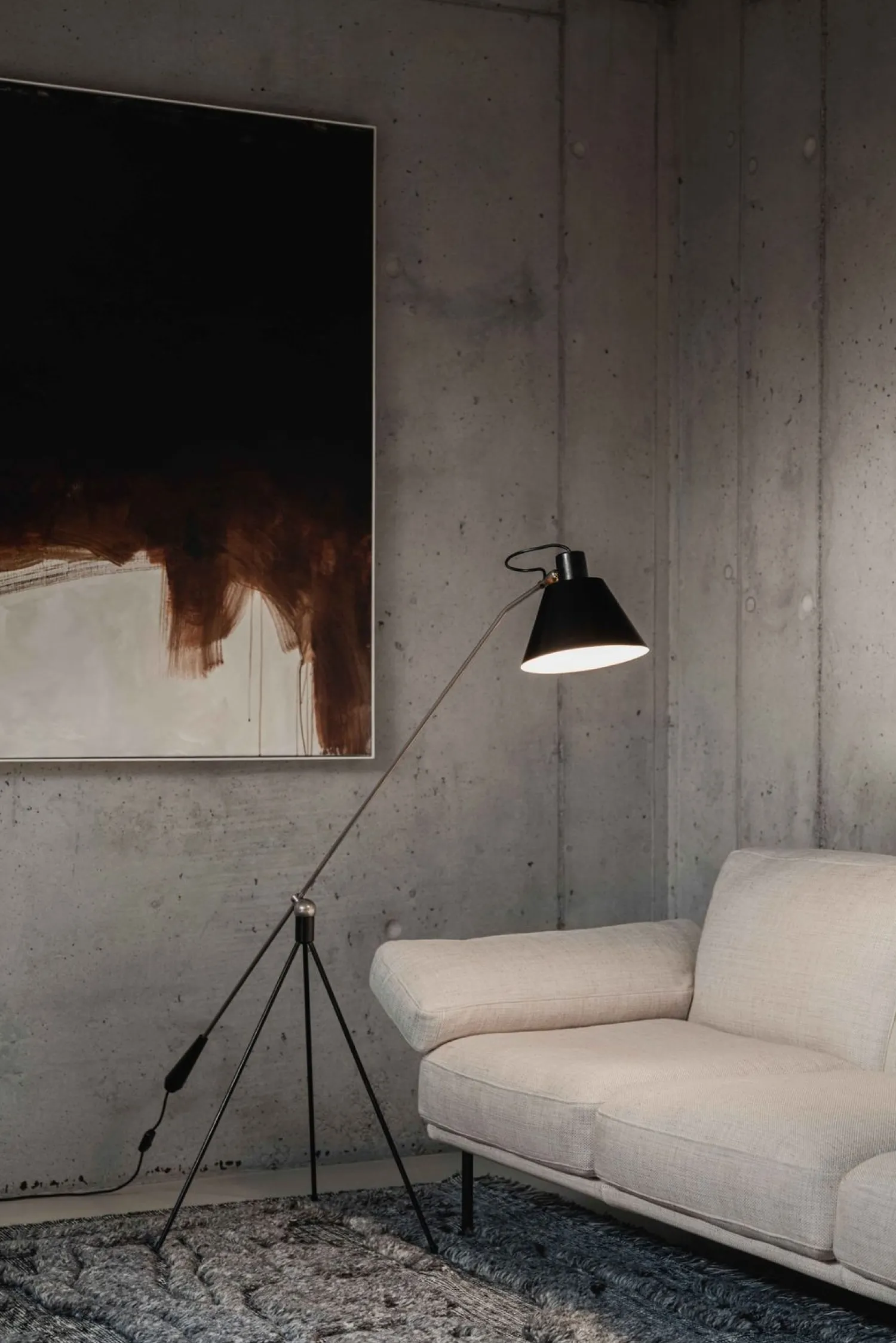 Design Vloerlampen|Vloerlampen-Pastoe Magneto Vloerlamp Matt Black