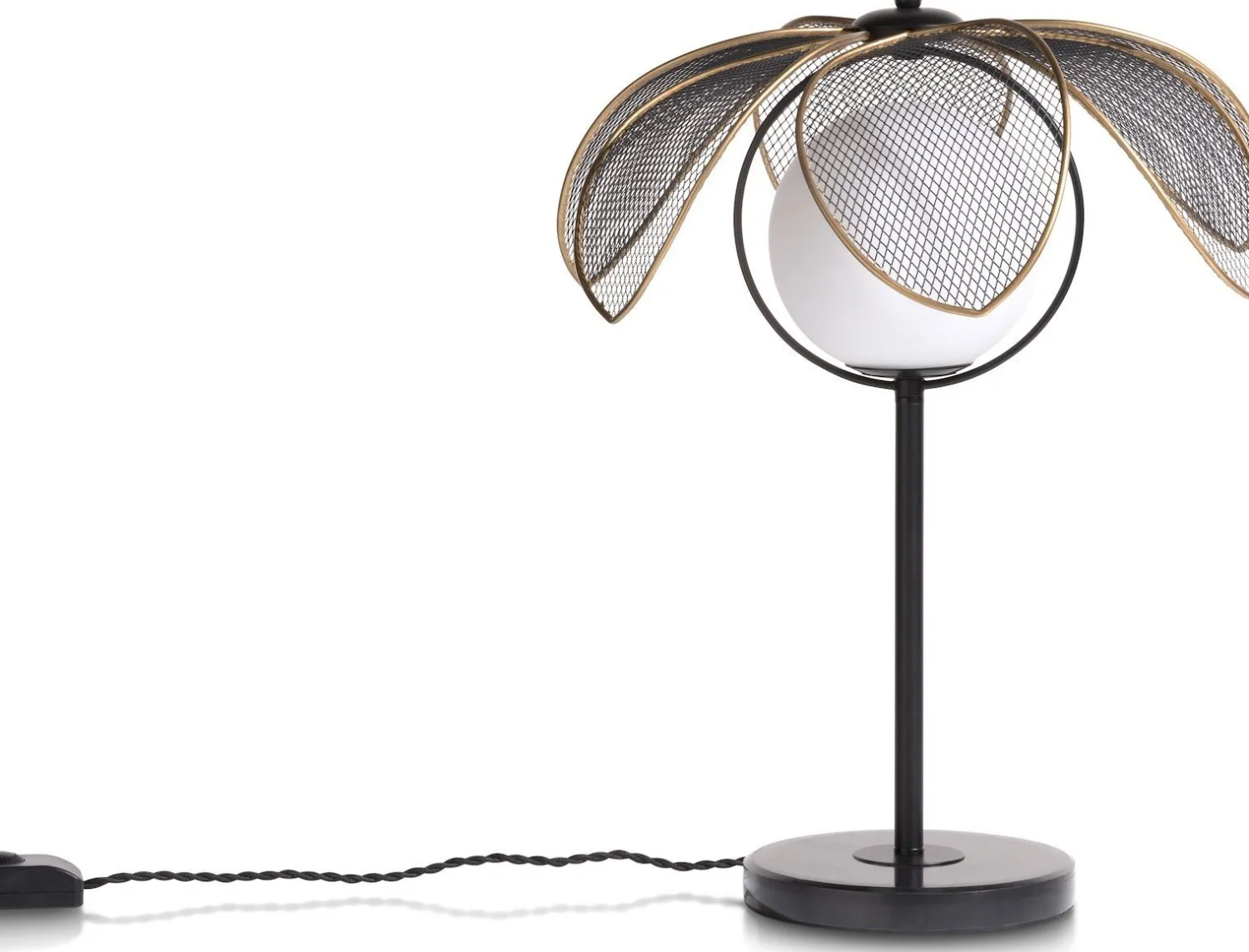 Moderne Tafellampen|Tafellampen-COCO maison Magnolia Tafellamp Zwart, Antraciet