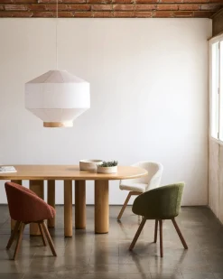 Houten Eettafels-Kave Home Mailen Eettafel Naturel