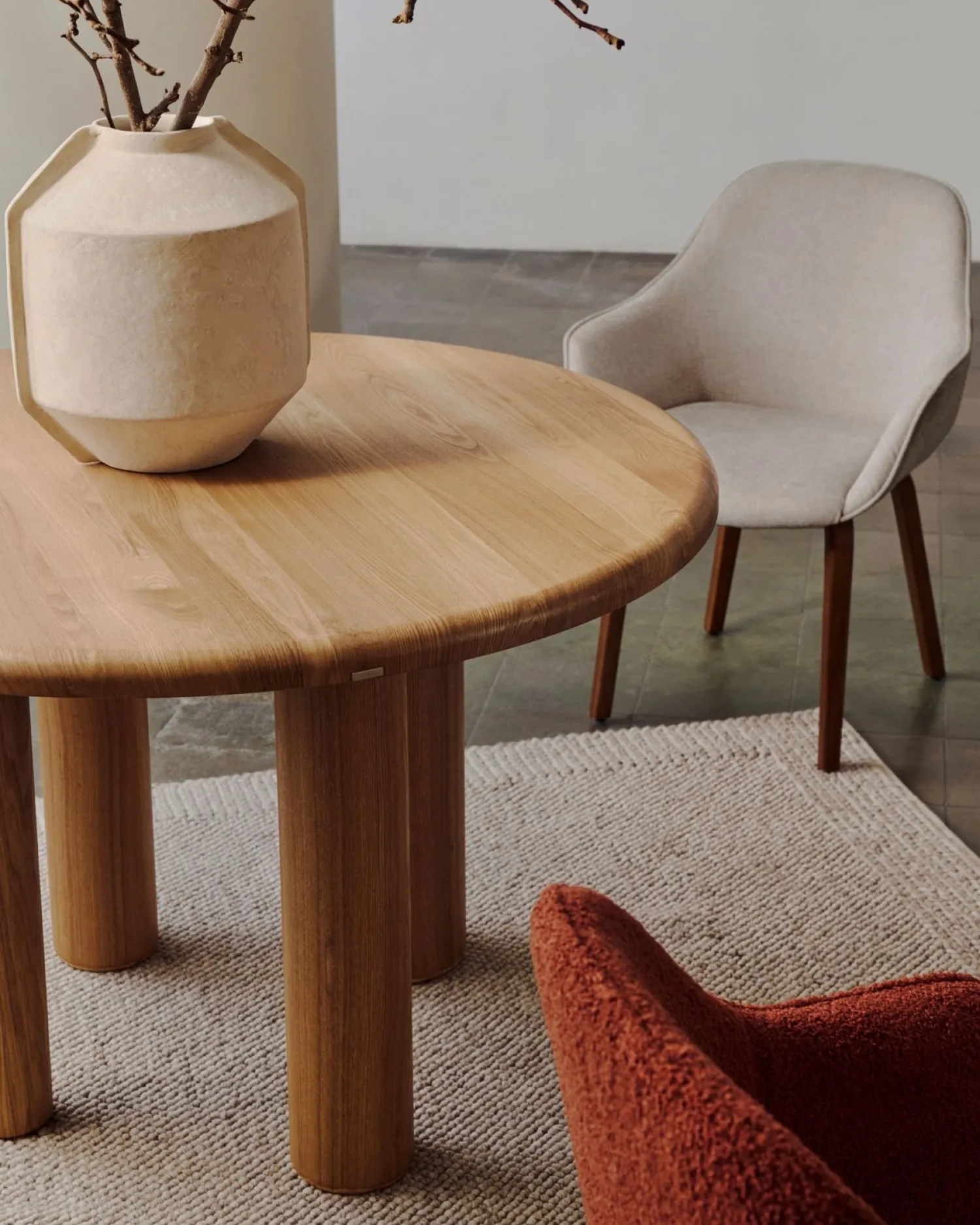 Ronde Eettafels-Kave Home Mailen Rond Eettafel Naturel
