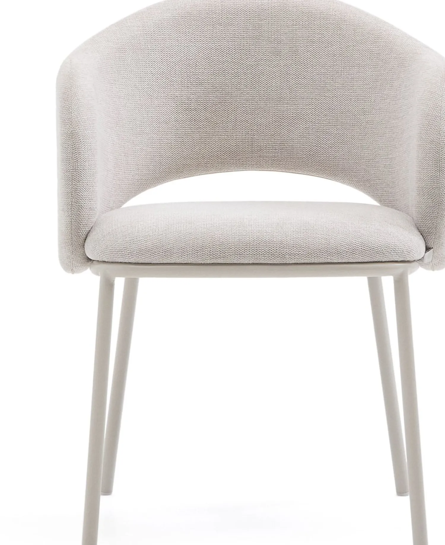 Eetkamerstoelen Met Armleuning-Kave Home Maina Eetkamerstoel Beige