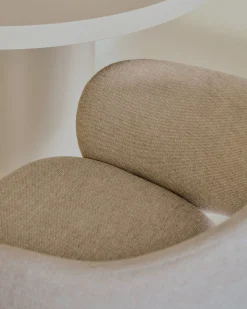 Eetkamerstoelen Met Armleuning-Kave Home Maina Eetkamerstoel Beige