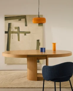 Eetkamerstoelen Met Armleuning-Kave Home Maina Eetkamerstoel Blauw