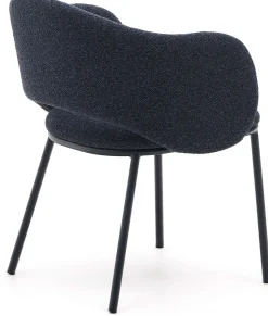 Eetkamerstoelen Met Armleuning-Kave Home Maina Eetkamerstoel Blauw